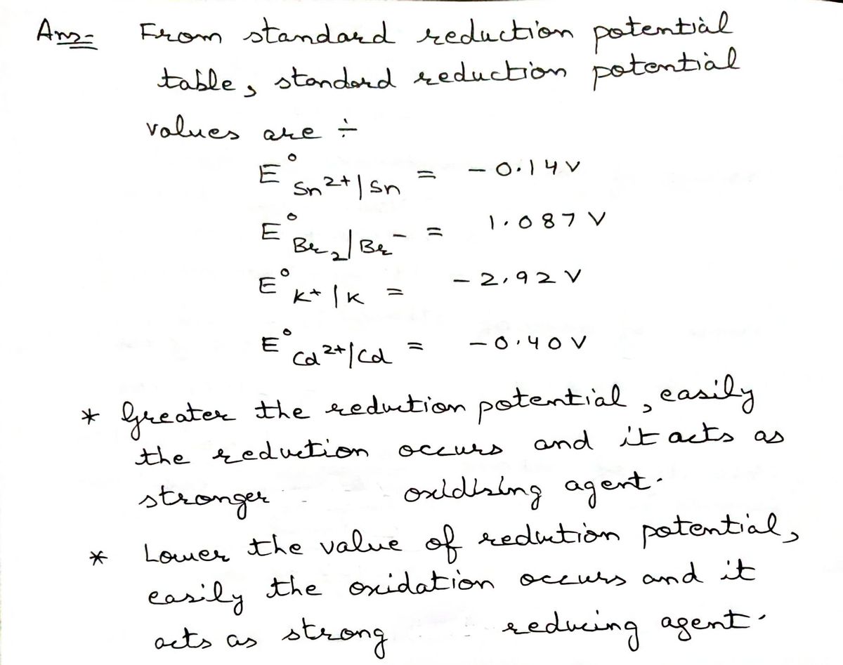 Chemistry homework question answer, step 1, image 1